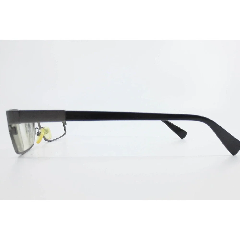 Giorgio Armani GA 500 R80 Mens Rectangular Eyeglasses Gunmetal Grey Black